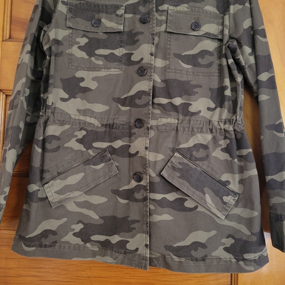 Banana Republic Utility Jacket Womens Size Small Camouflage Button Up Blazer - Picture 4 of 14